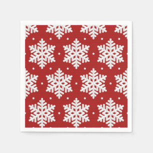 Snowflake pattern napkin
