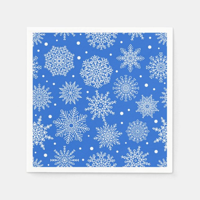 Snowflake pattern napkin (Front)