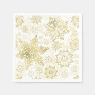 Snowflake pattern napkin