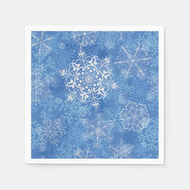 Snowflake pattern napkin (Front)
