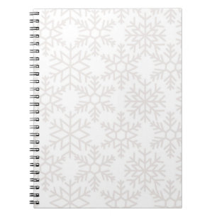 Snowflake pattern	 notebook