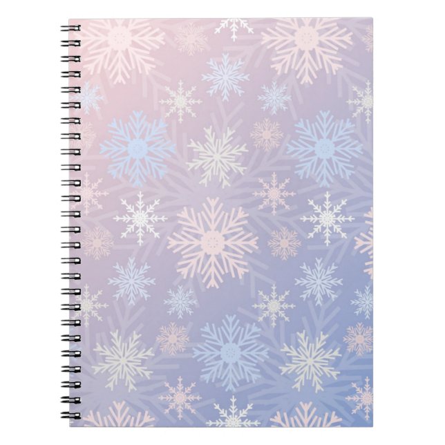 Snowflake pattern	 notebook (Front)