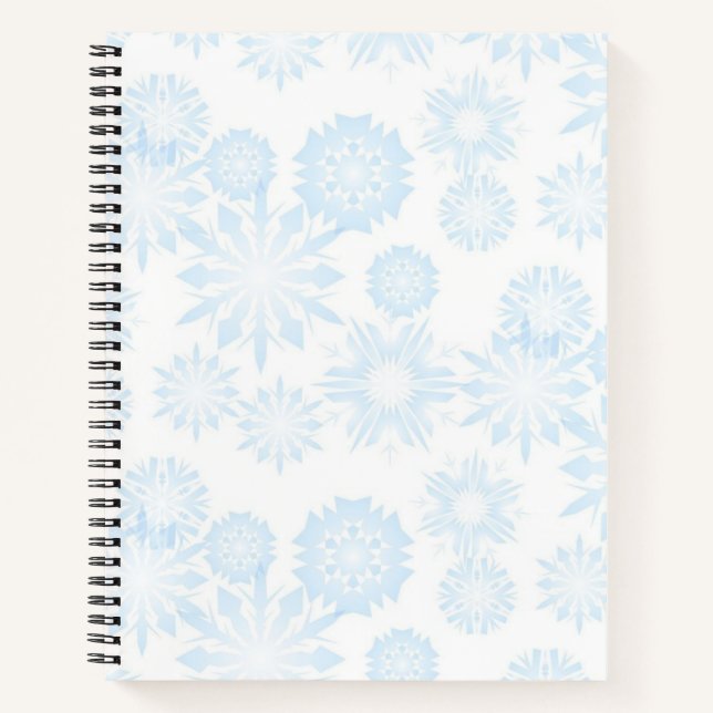 Snowflake pattern	 notebook (Front)