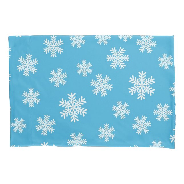 Snowflake pattern pillowcase (Front)
