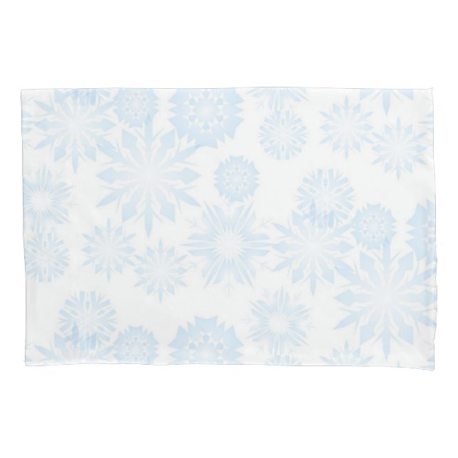 Snowflake pattern pillowcase (Front)