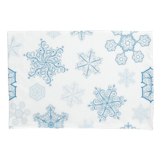 Snowflake pattern pillowcase (Front)