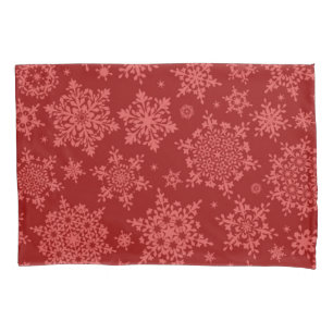 Snowflake pattern pillowcase