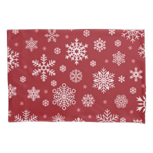 Snowflake pattern pillowcase