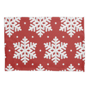 Snowflake pattern pillowcase