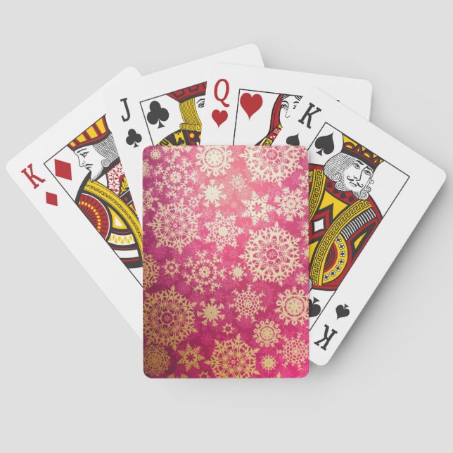 Snowflake pattern	 playing cards (Back)
