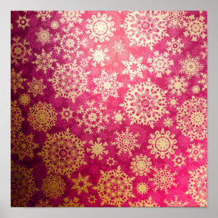 Snowflake pattern	 poster