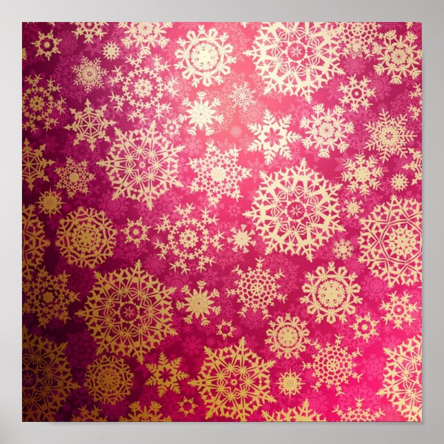 Snowflake pattern	 poster (Front)