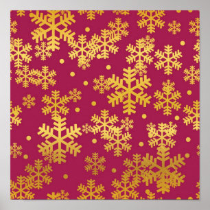 Snowflake pattern	 poster