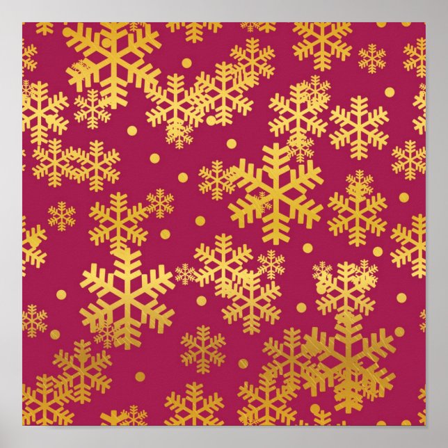 Snowflake pattern	 poster (Front)