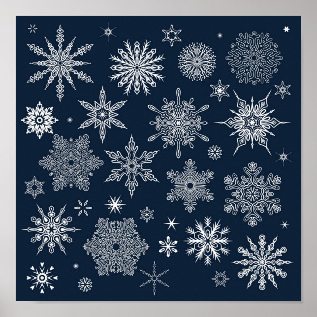 Snowflake pattern	 poster (Front)