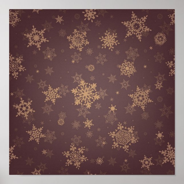Snowflake pattern	 poster (Front)