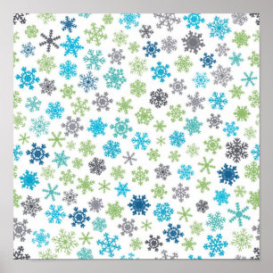 Snowflake pattern	 poster