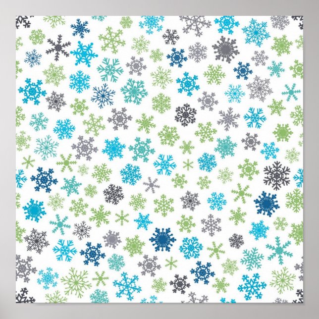 Snowflake pattern	 poster (Front)