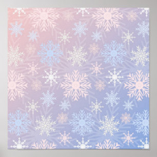 Snowflake pattern	 poster
