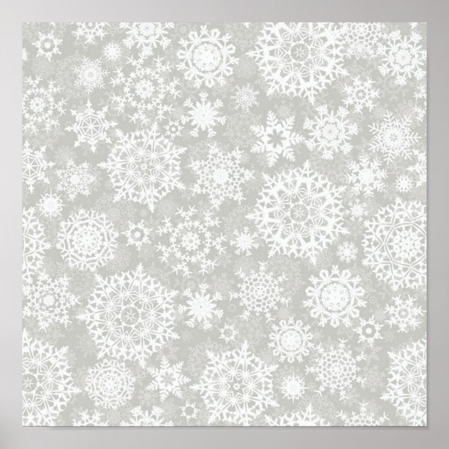 Snowflake pattern	 poster (Front)