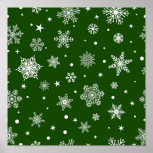 Snowflake pattern	 poster