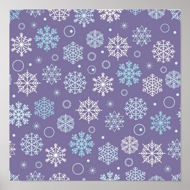 Snowflake pattern	 poster (Front)