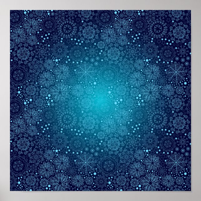 Snowflake pattern	 poster (Front)