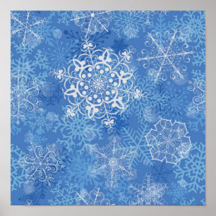 Snowflake pattern	 poster