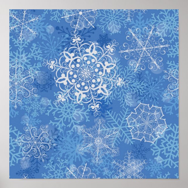 Snowflake pattern	 poster (Front)