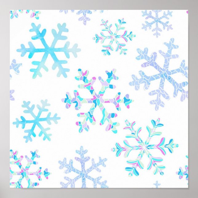 Snowflake pattern	 poster (Front)