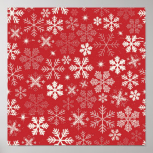 Snowflake pattern	 poster