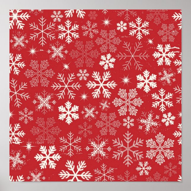 Snowflake pattern	 poster (Front)