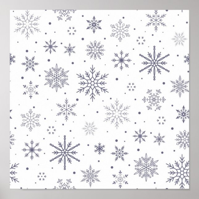 Snowflake pattern	 poster (Front)