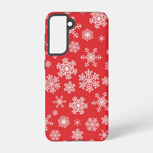 Snowflake pattern	 samsung galaxy s21 case (Back)