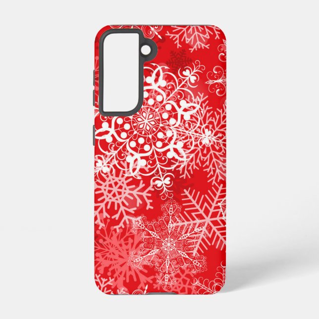 Snowflake pattern	 samsung galaxy s21 case (Back)