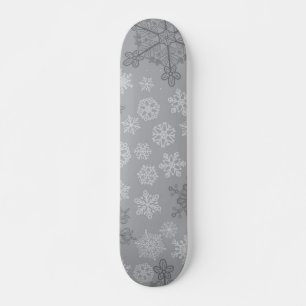 Snowflake pattern skateboard