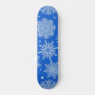 Snowflake pattern skateboard