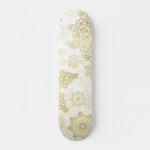 Snowflake pattern skateboard