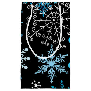 Snowflake pattern small gift bag