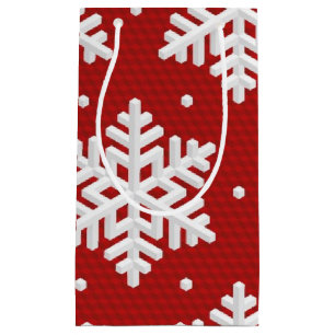 Snowflake pattern	 small gift bag