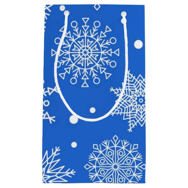Snowflake pattern	 small gift bag (Front)