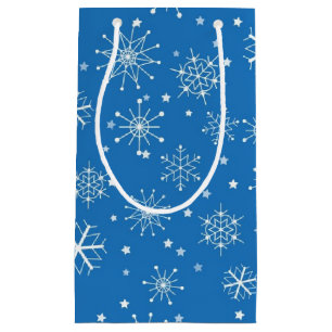Snowflake pattern small gift bag