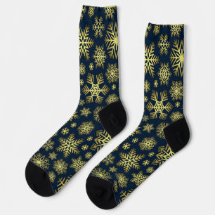 Snowflake pattern socks