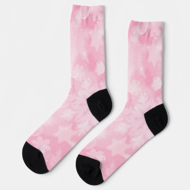 Snowflake pattern socks (Left)