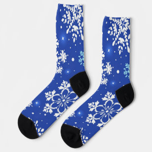 Snowflake pattern socks