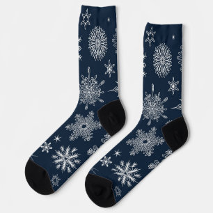 Snowflake pattern socks
