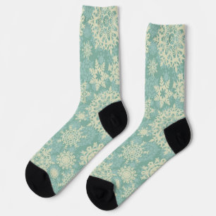 Snowflake pattern	 socks