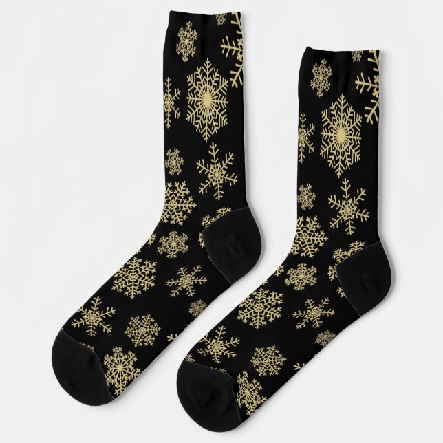 Snowflake pattern socks (Left)