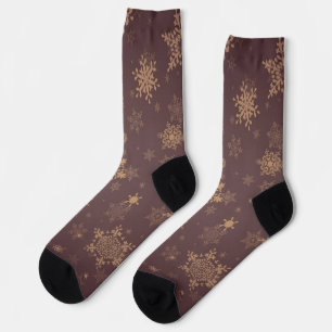 Snowflake pattern socks
