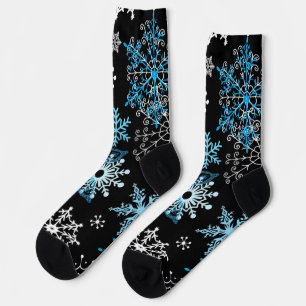Snowflake pattern socks